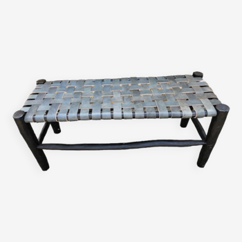 Traditional black beldi bench 100 cm