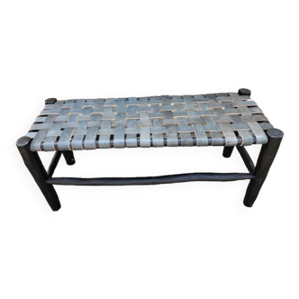 Traditional black beldi bench 100 cm