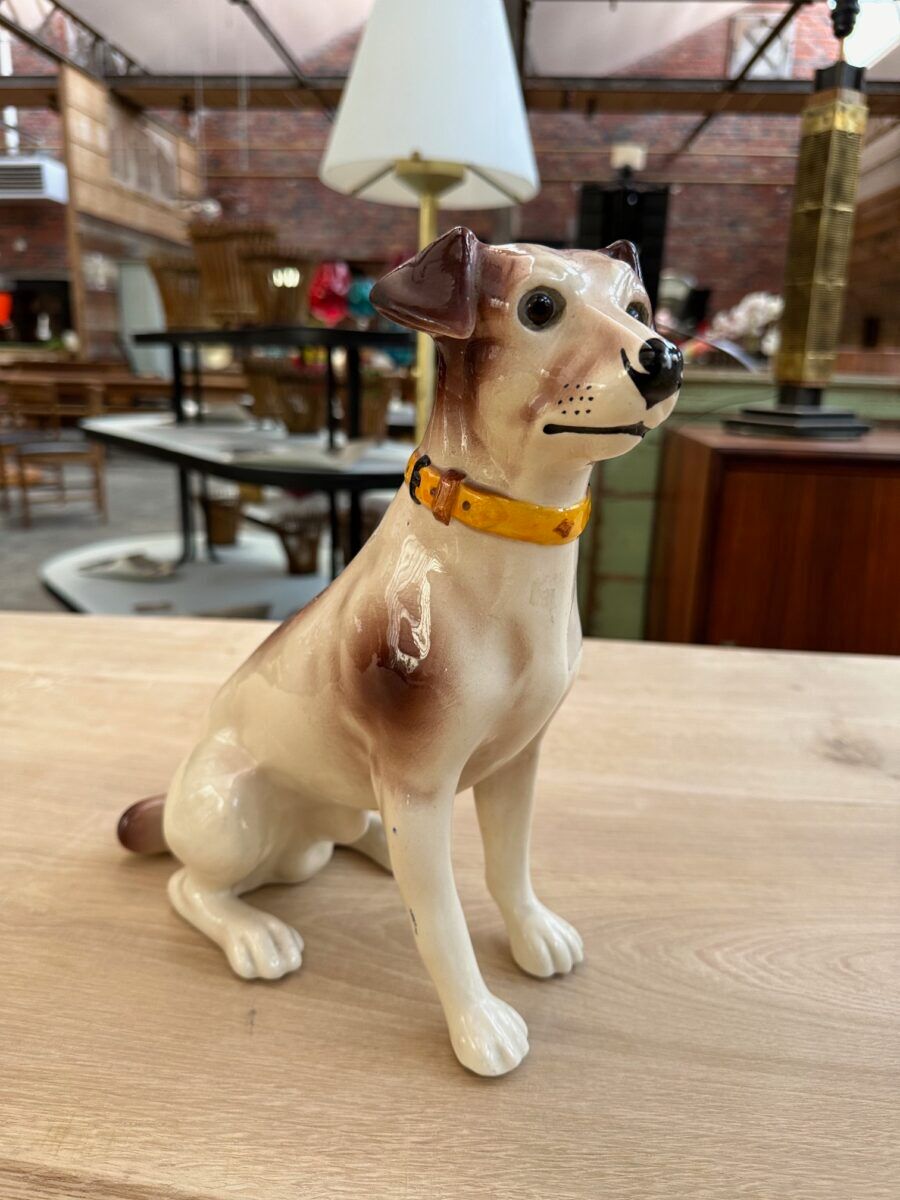 Series of ceramic dogs from Desvres