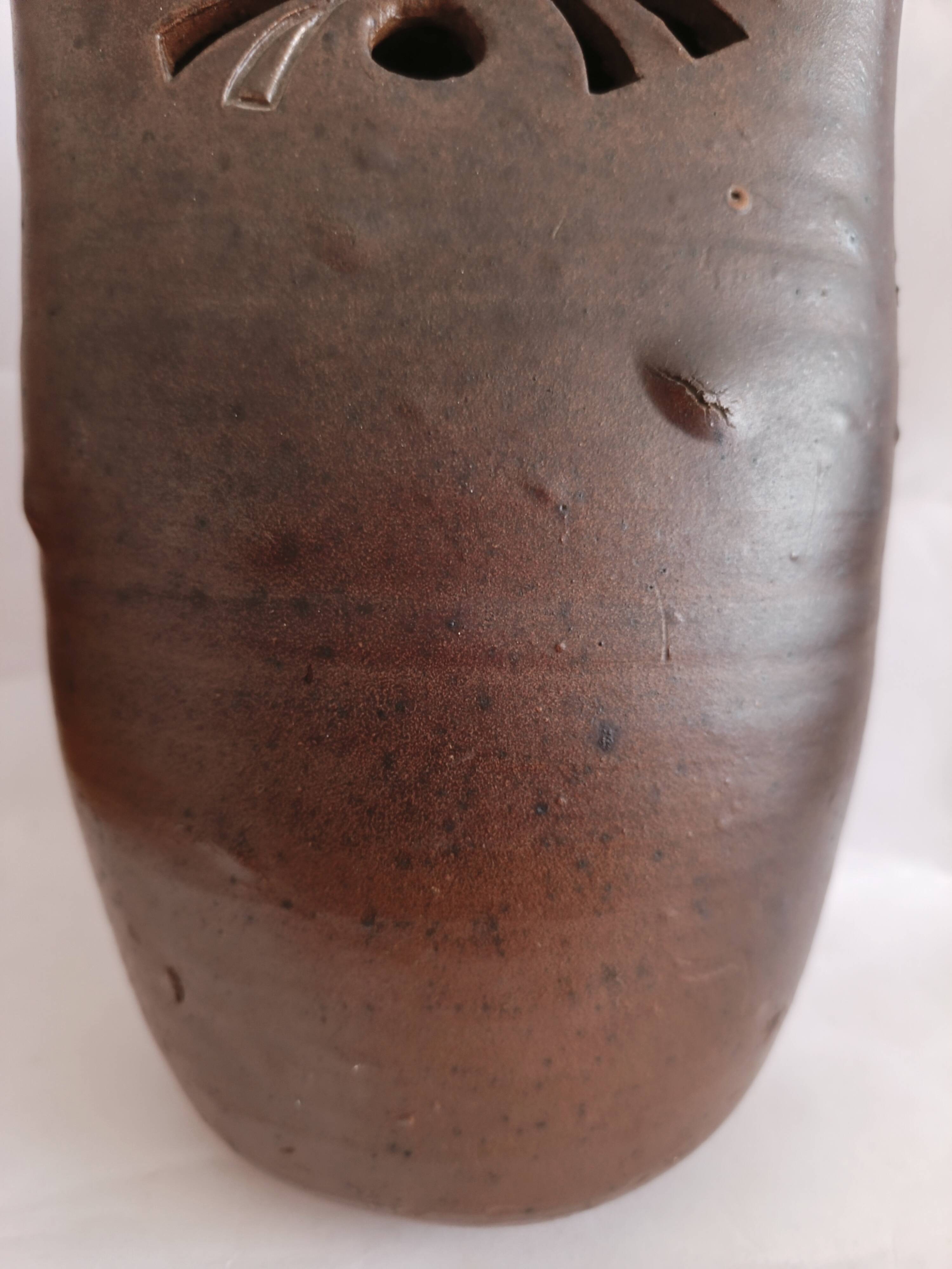 Vase chouette en grès Georges Martin