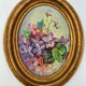 Lot miniature paintings floral decoration 1920