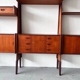 Panto Scandinavian Modular Bookcase, 1960’s Norway, Mid Century Teak