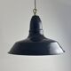 Ancienne suspension d’atelier industriel emaillee 40 cm