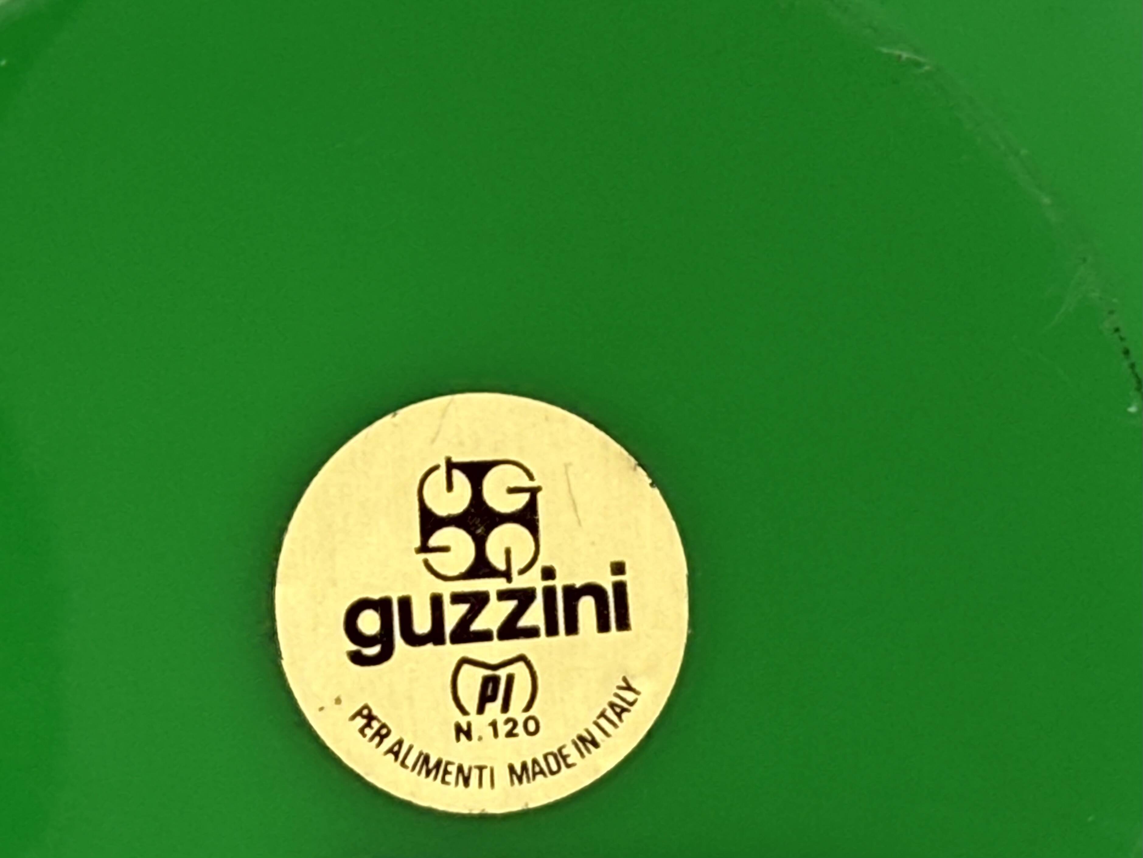 Seau à glace vert Space Age, Guzzini Italie, vers 1970
