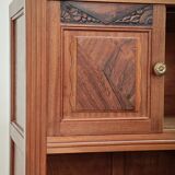 Antique wooden gramophone sideboard Art Deco France 1950