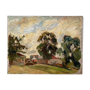 Peinture d’un village