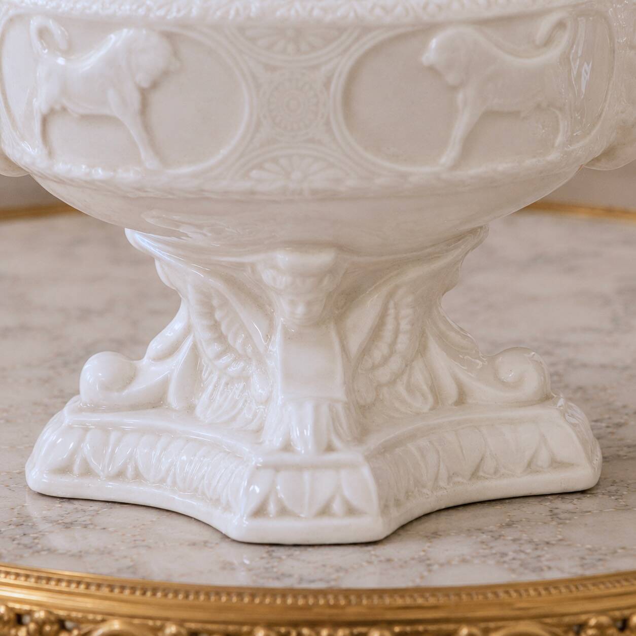 Soupière italienne d'apparat st Capodimonte en porcelaine