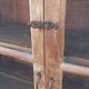 Old wooden glass cabinet