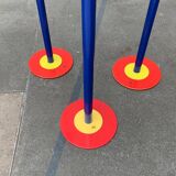 Postmodern German candlesticks by SKS, West Germany, set of 3.