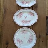 Set of three old dishes