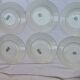 Set of 6 flat plates in iron earth Guadeloupe Saint Amand