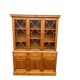 Large English display cabinet in solid wood, 20th century, 155cm