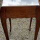 Vintage side table from the 30s/50s in beech and mirror top