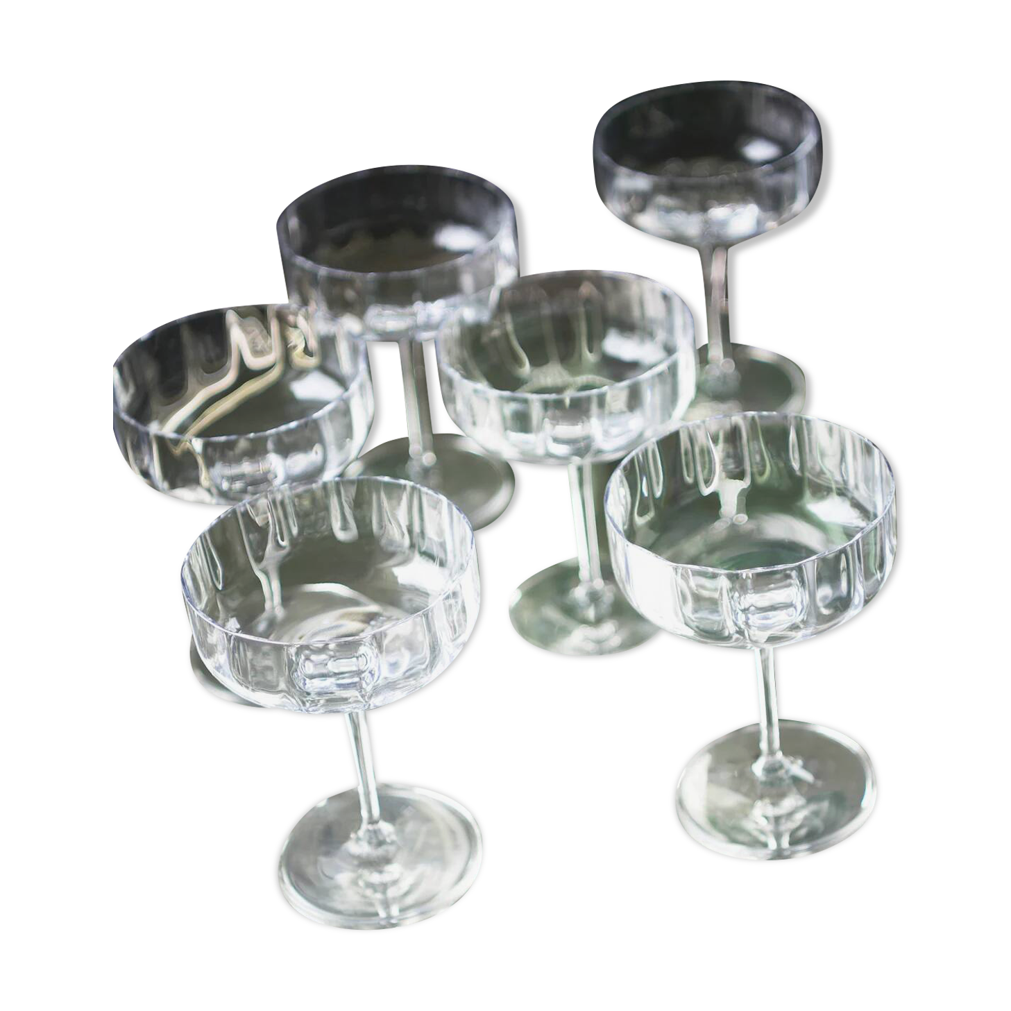 Coupes à champagne italiennes, lot de 6