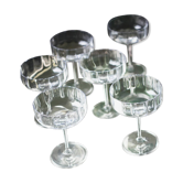 Coupes à champagne italiennes, lot de 6