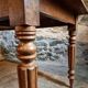 Antique oak dining table with drawer – France, early 20th century
