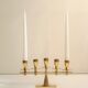 Rare mid-century modern brass candle hold from KARA Denmark 1960s.