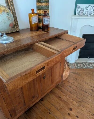 Parisian Buffet in Solid Pine - Chic Country Style - 100cm