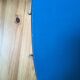 Tabouret formica bleu dur