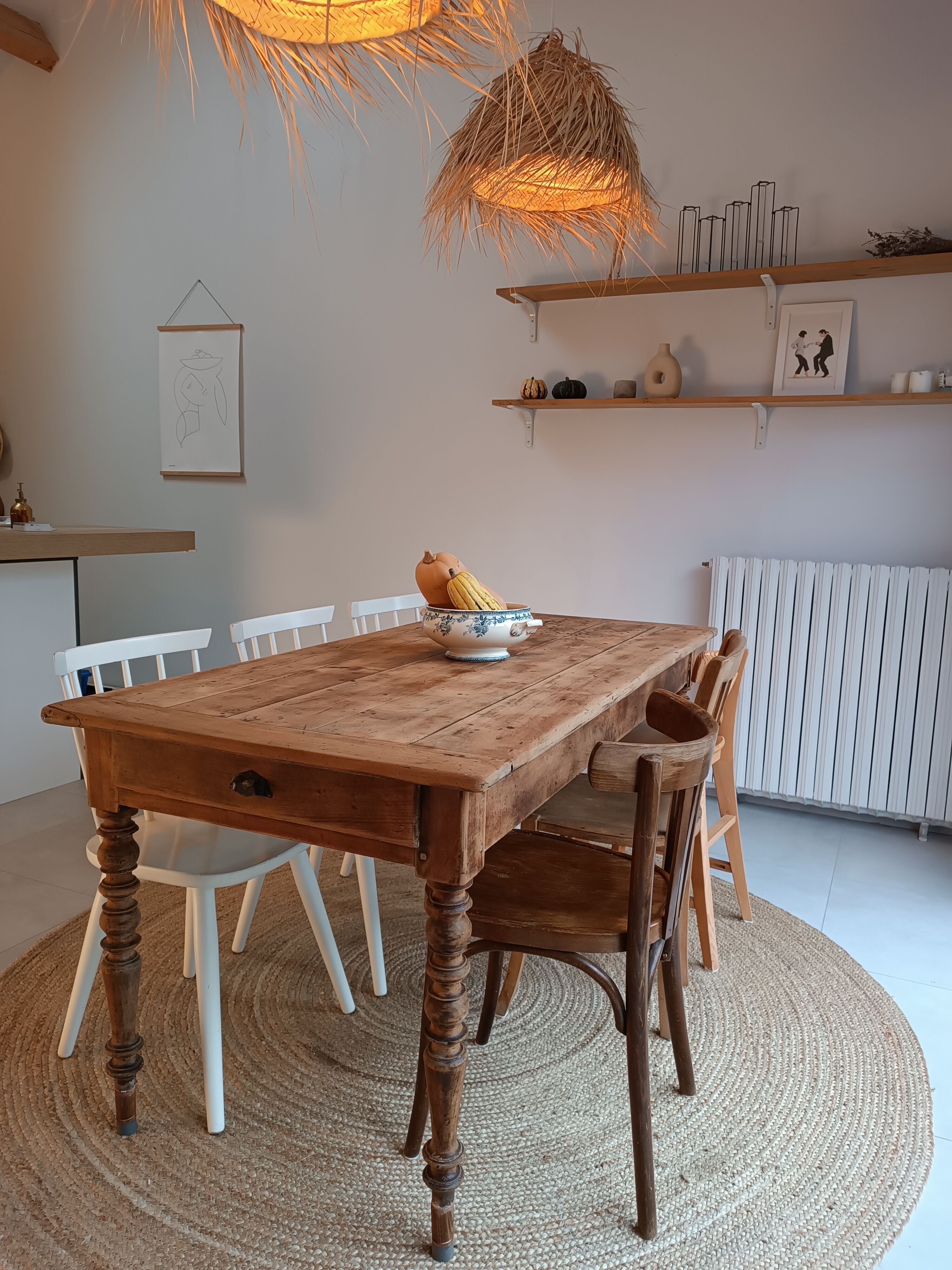 Old farmhouse table