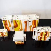 Ceramiche Collezione Cubicon di Peter Chinni per Arte Ceramica Romana 70's