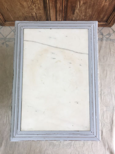 Table top white marble Louis XVI style