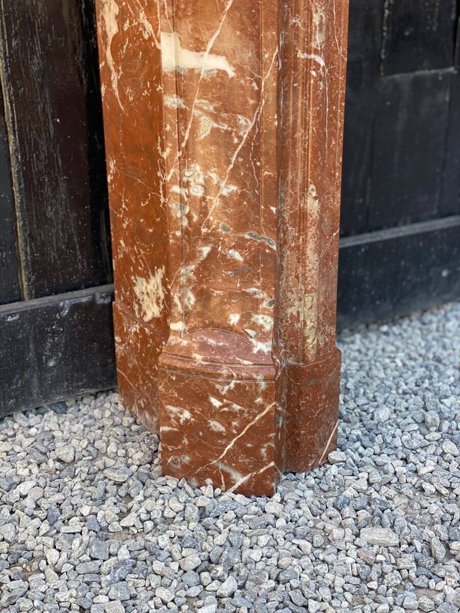 Louis XV style fireplace in Rance marble