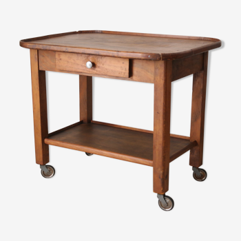 Table d'appoint en bois vintage