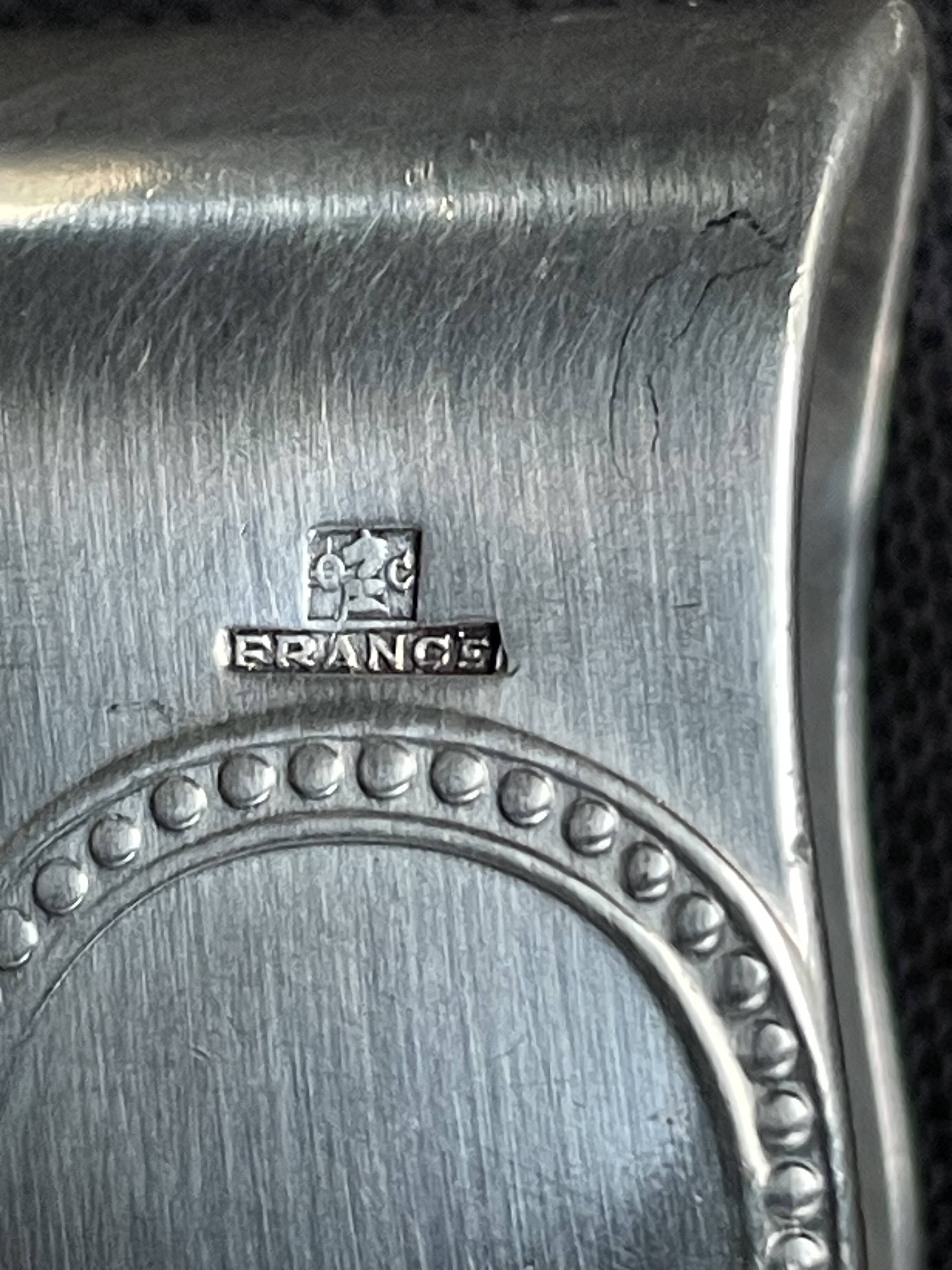 3183 – Christofle 20th century sugar bowl and tongs, this sugar bowl and tongs from the Maison