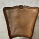 Old wooden chair and caning