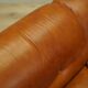 Red leather sofa, Italian design, 1970s, production: Italy