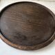 Mid-Century wooden platter or trivet - D 24 cm
