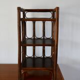 Rattan side table / bedside table bamboo style rattan bedside table bamboo style 70s