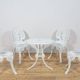 Victorian-Style Aluminium Garden Dining Set, United Kingdom, 1950s