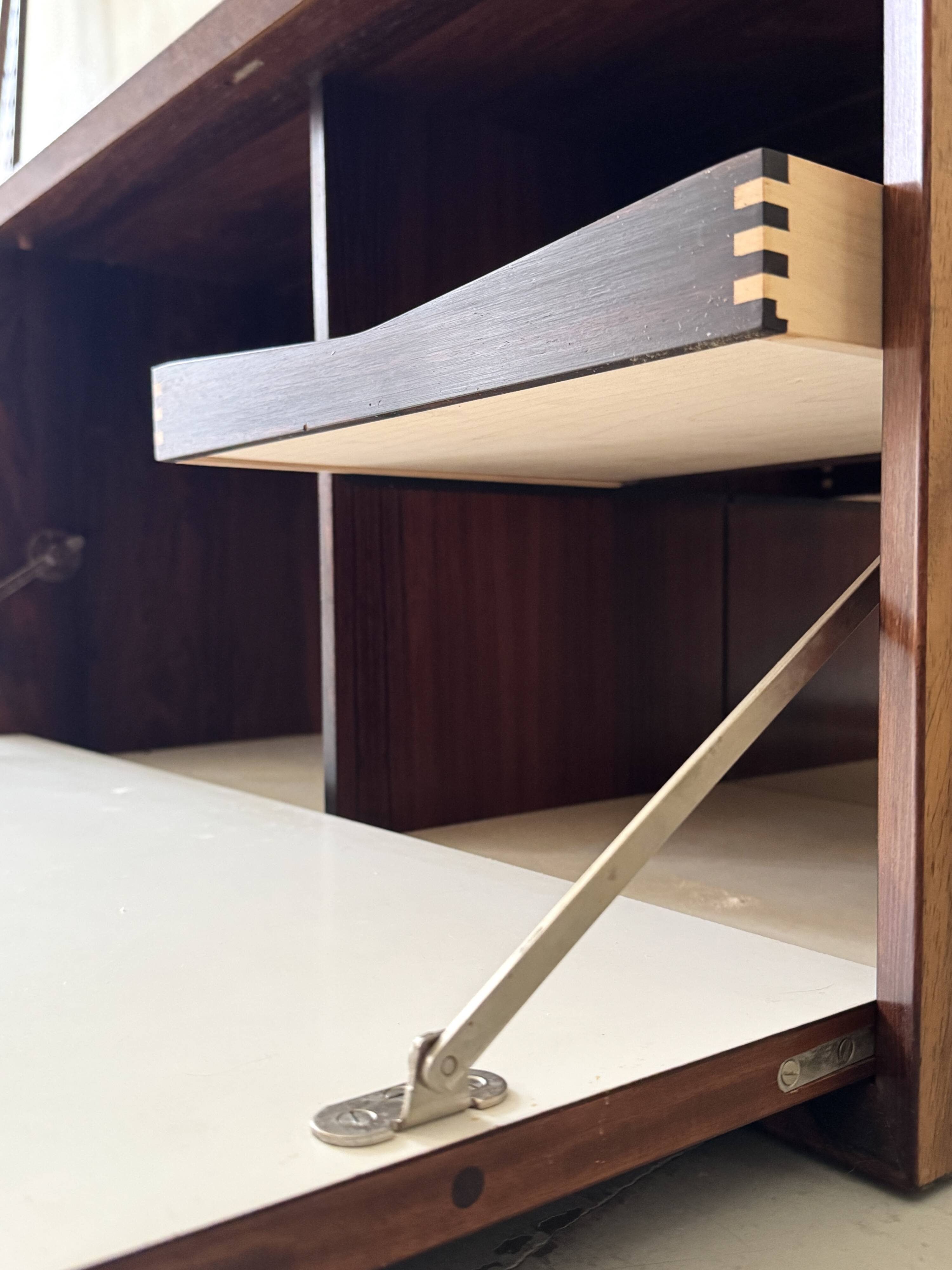 Modular library office Cado in rosewood, Poul Cadovius Denmark