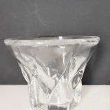 Val Saint Lambert crystal vase, signed