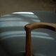 Modern Danish, curved oak chaise longue, attributed to Viggo Boesen, 1950s