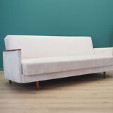 Ecru folding sofa, Danish design, 1960s, production: Denmark