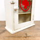 Vintage medicine cabinet red cross glass door