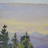 Georges Planes (1897-1977) Valley Landscape, Riverbank (double-sided)