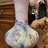 Vase porcelaine craquelé XIX
