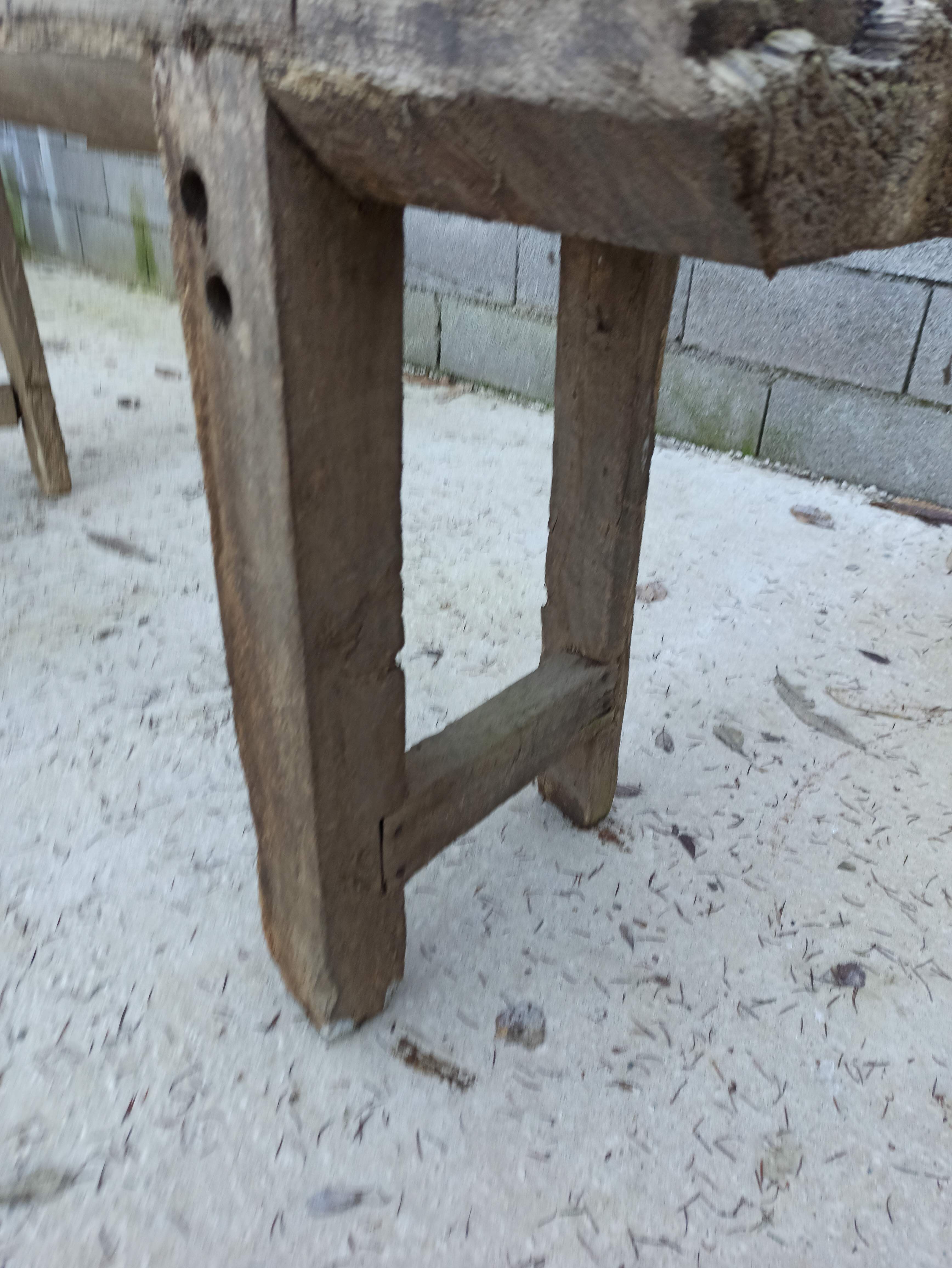 198 cm old wooden workbench carpenter