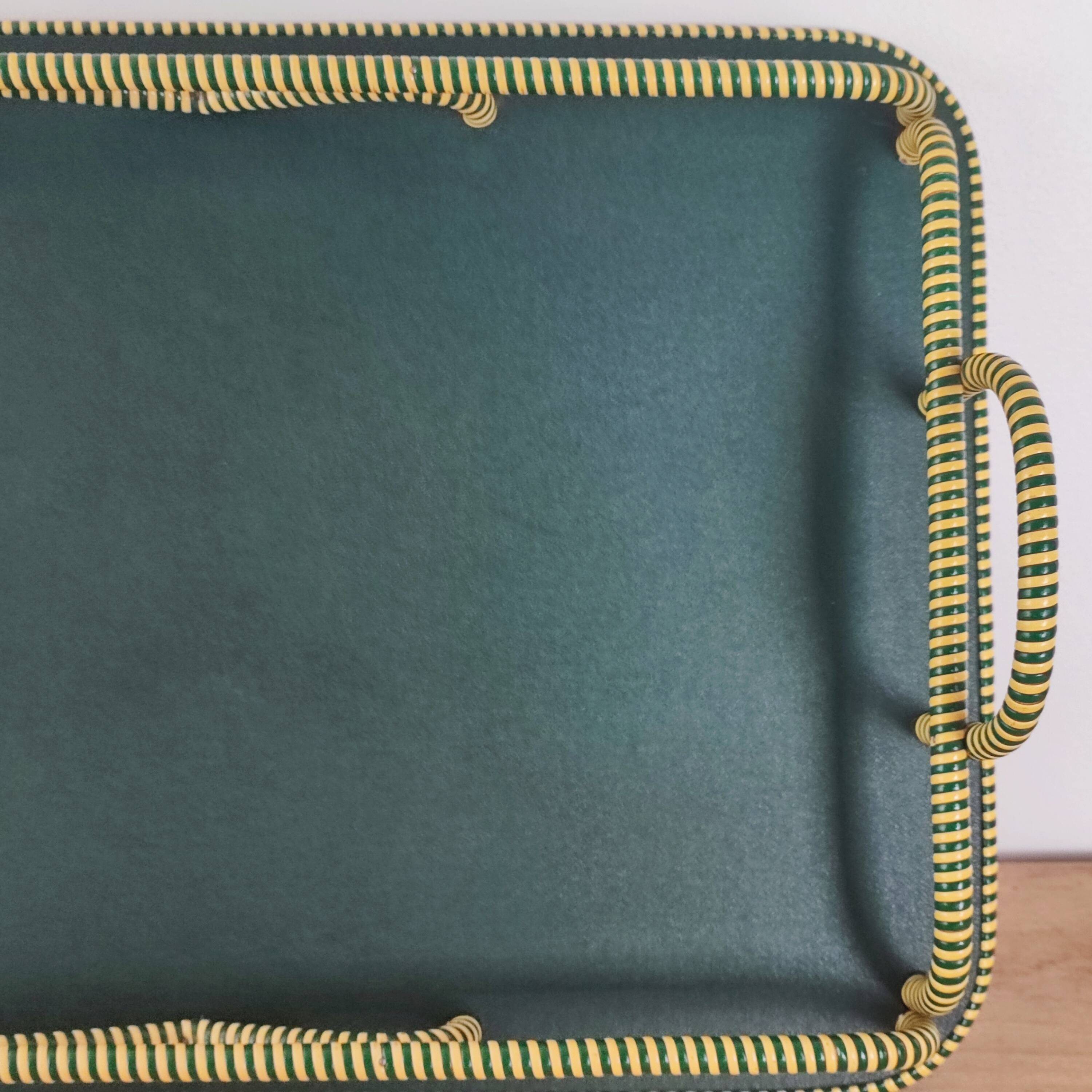 Scoubidou tray from the 60s