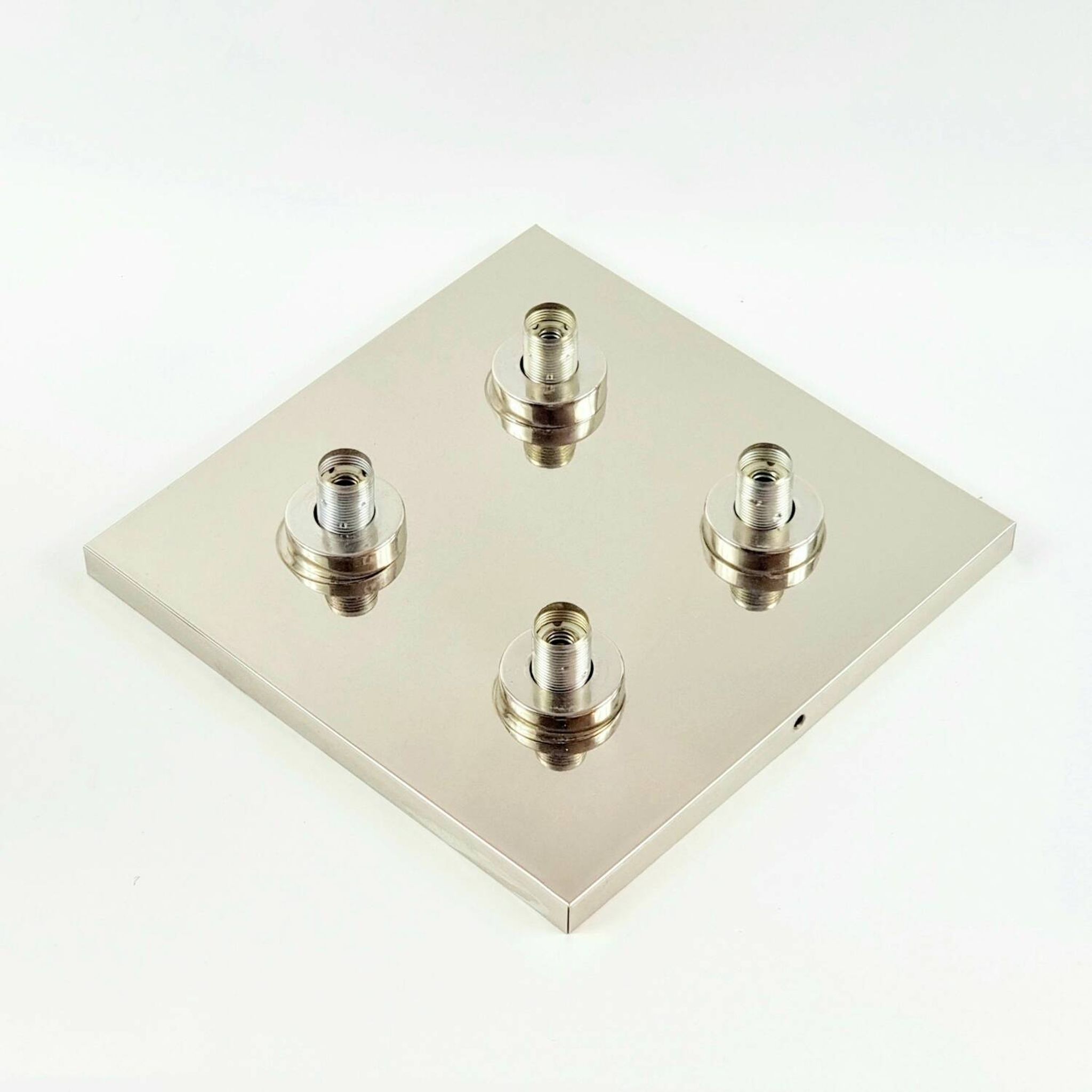 XL Mid Century floral wall light in glass and chrome by Sische, 1960s.