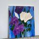 Tableau, huile sur toile fleurs