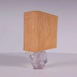 1970s Glass table lamp by Daum, France