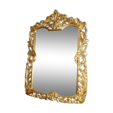 Mirror-wood-of-hetre-massive-carved-a-la-main, dore, 140x100 cm