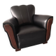 Fauteuil Club Art Déco milieu du siècle 20eme