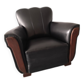 Fauteuil Club Art Déco milieu du siècle 20eme