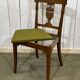 Set of 6 Directoire style cherry wood chairs, 1960s.